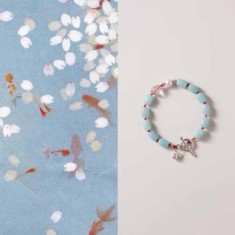 原創手工限量天然天河石珍珠手串葫蘆紅繩開運手鏈生日禮物