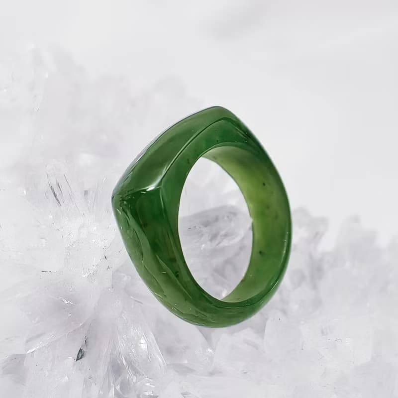 天然頂級碧玉 事業成功 招財富貴 馬鞍戒指 內徑20mm 單品 禮物