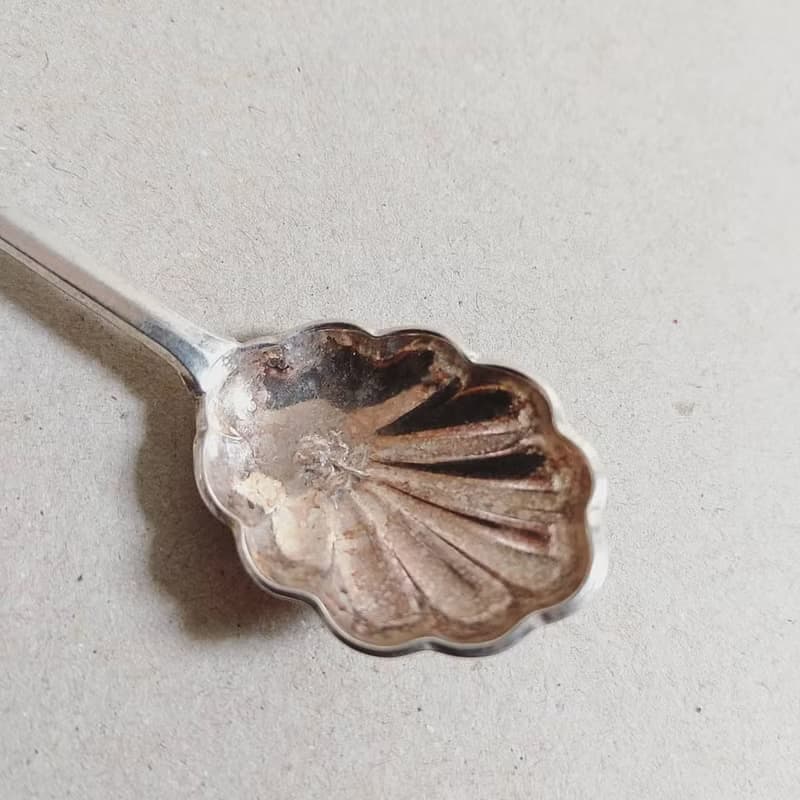 美國古董老物 New Mexico Albuquerque 熱氣球紀念銀質茶湯匙