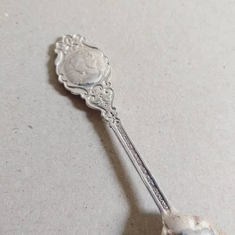 美國古董老物 New Mexico Albuquerque 熱氣球紀念銀質茶湯匙