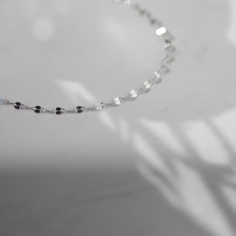 唇型亮片純銀手鍊 | 簡約。百搭。潮流時尚