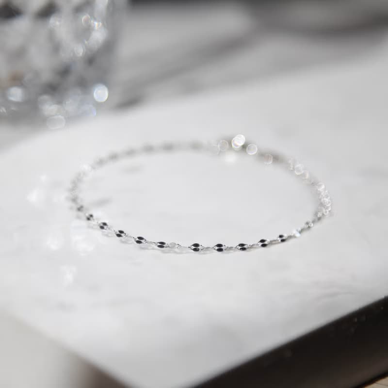 唇型亮片純銀手鍊 | 簡約。百搭。潮流時尚