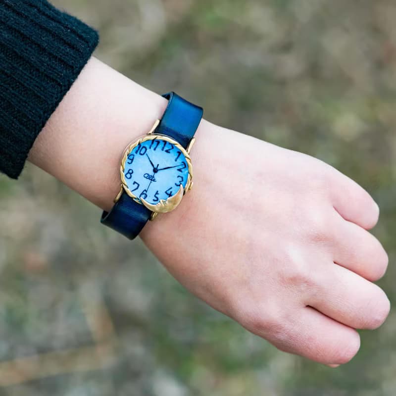 暮的月亮 手錶  M 淡藍色