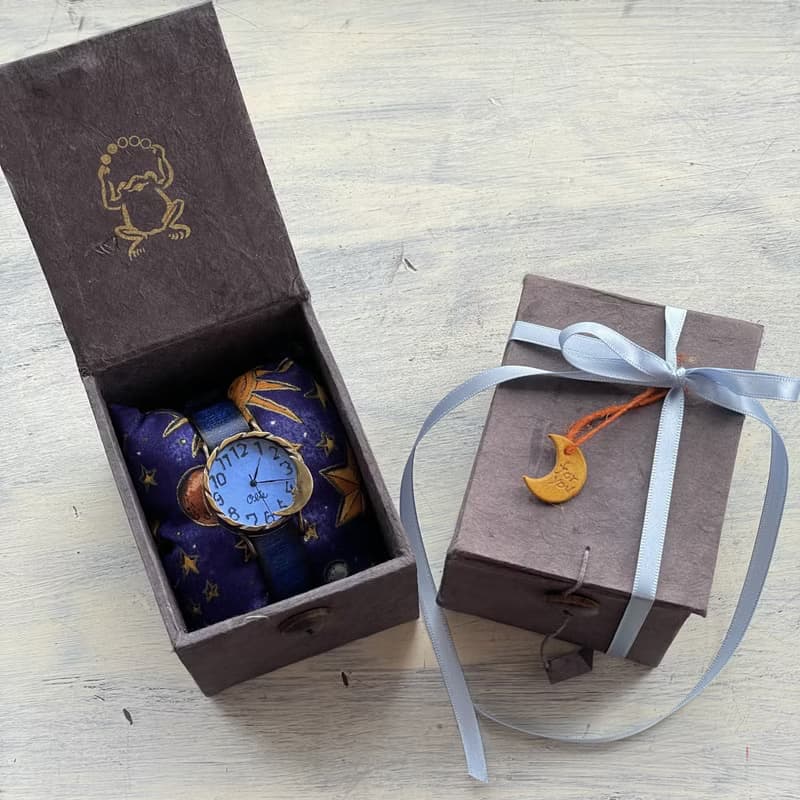 暮的月亮 手錶  M 淡藍色