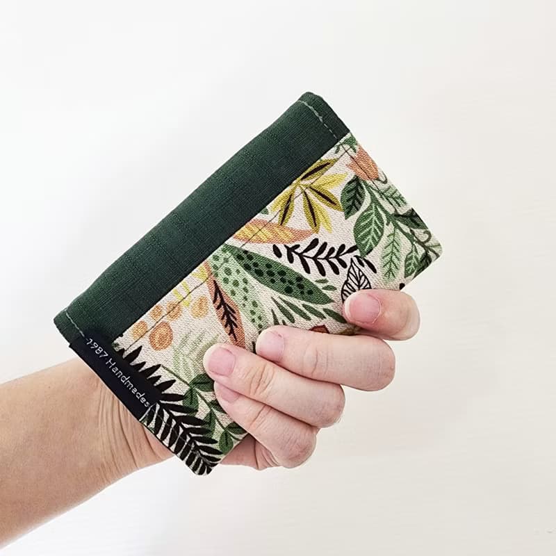 【光合作用-(深綠)】 三層包 短夾 布夾 零錢包 拉鏈袋 交換禮物