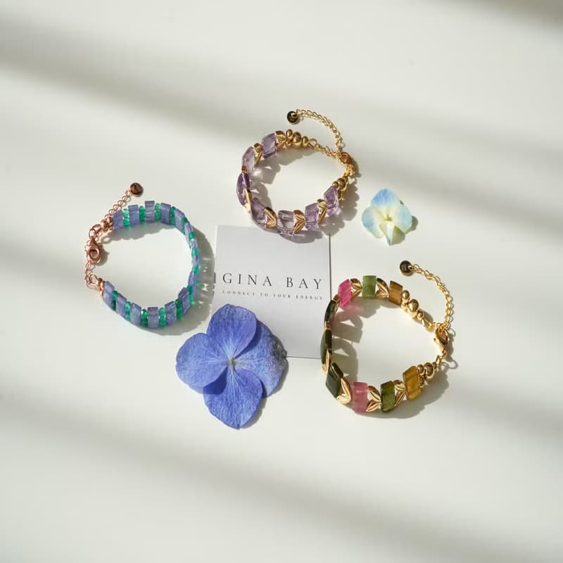 金字塔巴西紫水晶手排手鍊