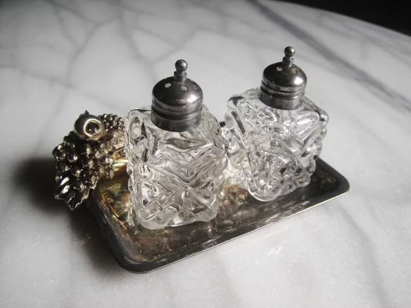 【老時光 OLD-TIME】早期二手台灣製鍍銀調料器組