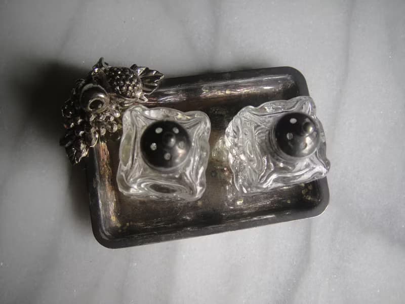 【老時光 OLD-TIME】早期二手台灣製鍍銀調料器組