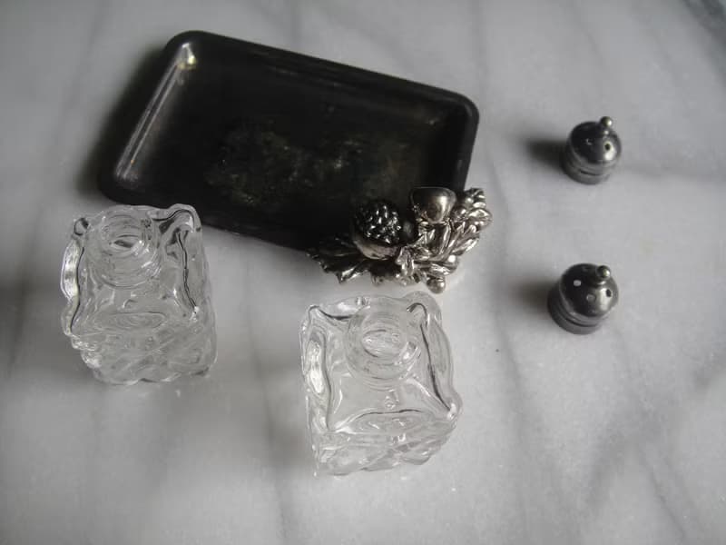 【老時光 OLD-TIME】早期二手台灣製鍍銀調料器組