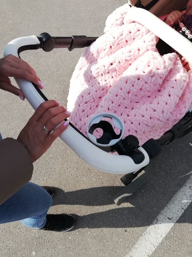 Newborn baby blanket stroller, crib, receiving blanket, baby shower gift