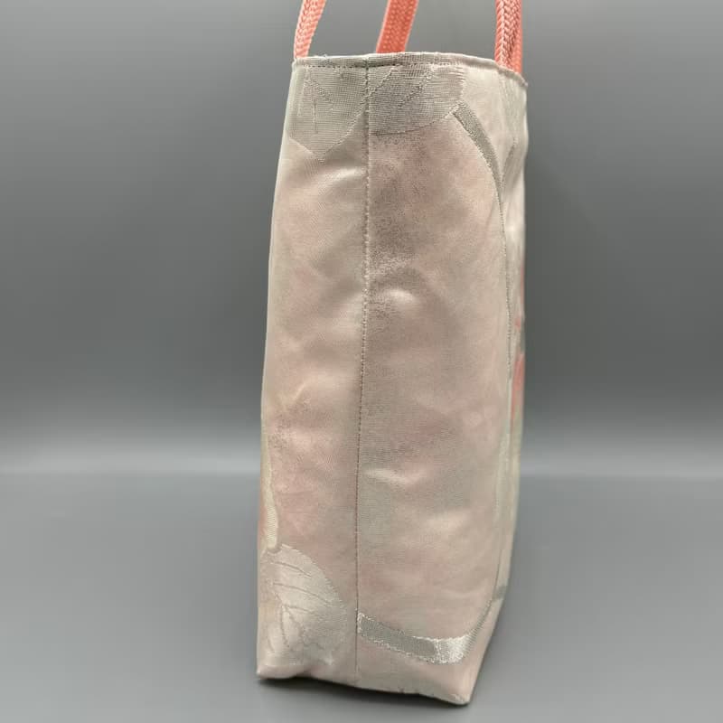 着物 帯 帯締め ハンドメイド トートバッグ リメイク ピンク 花
