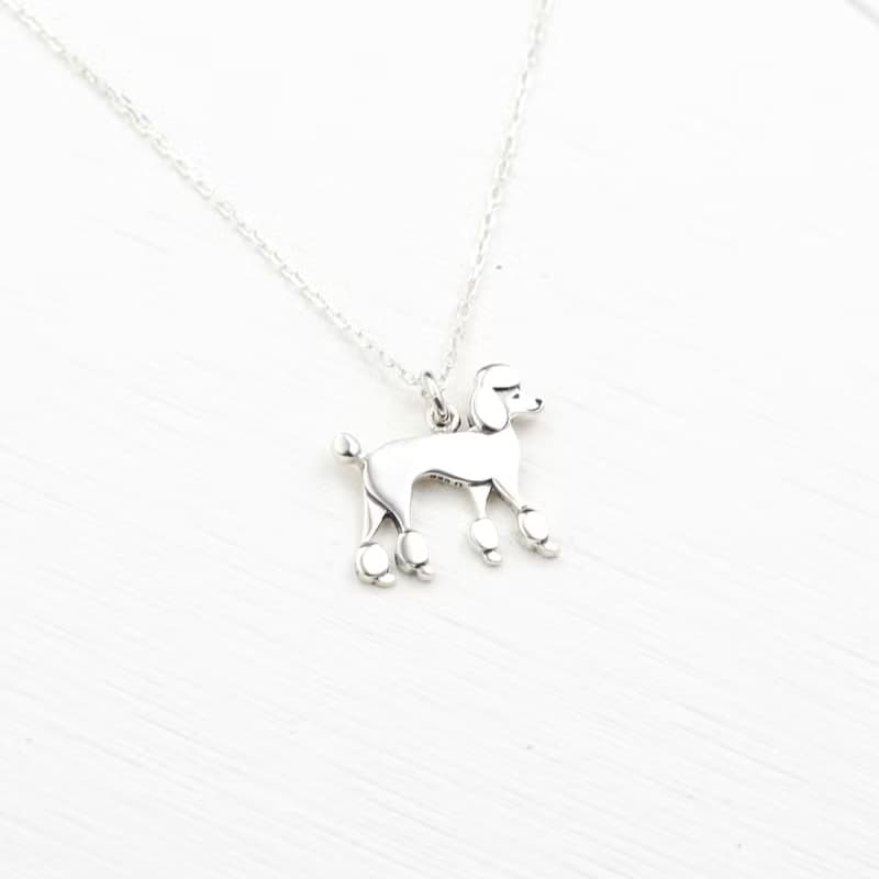 【Angel & Me】貴賓狗 貴賓犬 s925純銀項鍊 生日禮盒 聖誕節禮物