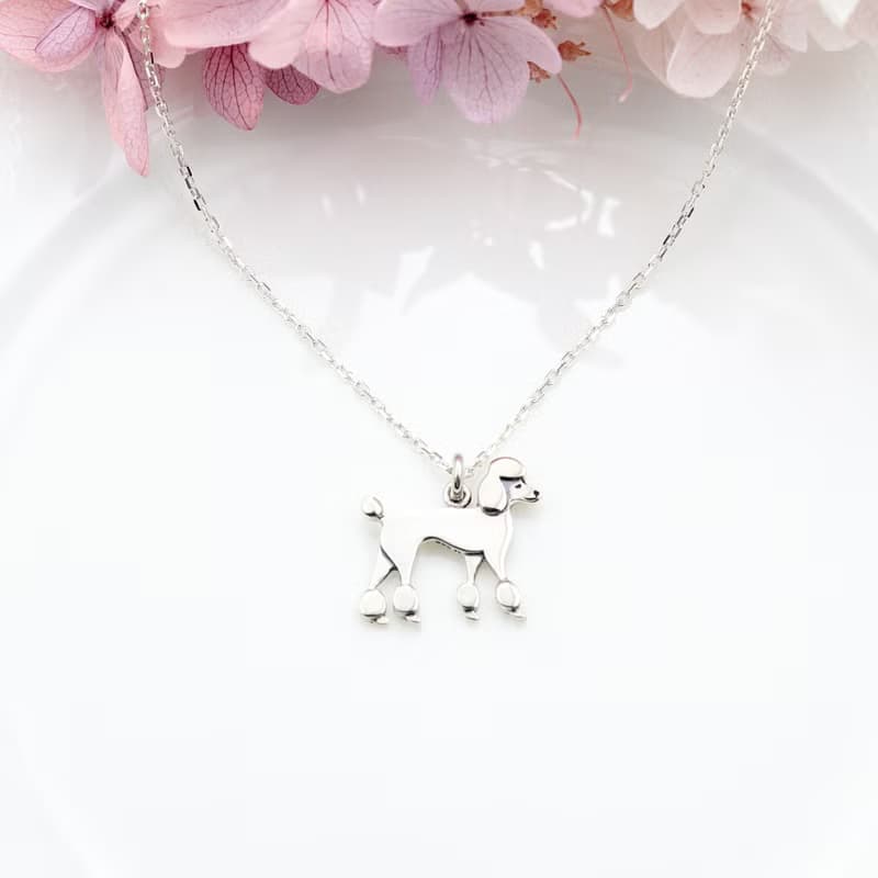 【Angel & Me】貴賓狗 貴賓犬 s925純銀項鍊 生日禮盒 聖誕節禮物