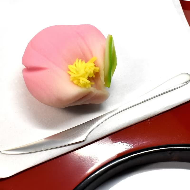 銀の菓子切り　菓子楊枝