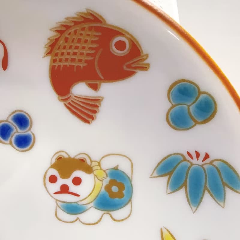 【九谷燒】青郊窯緣起小盤-緣起物