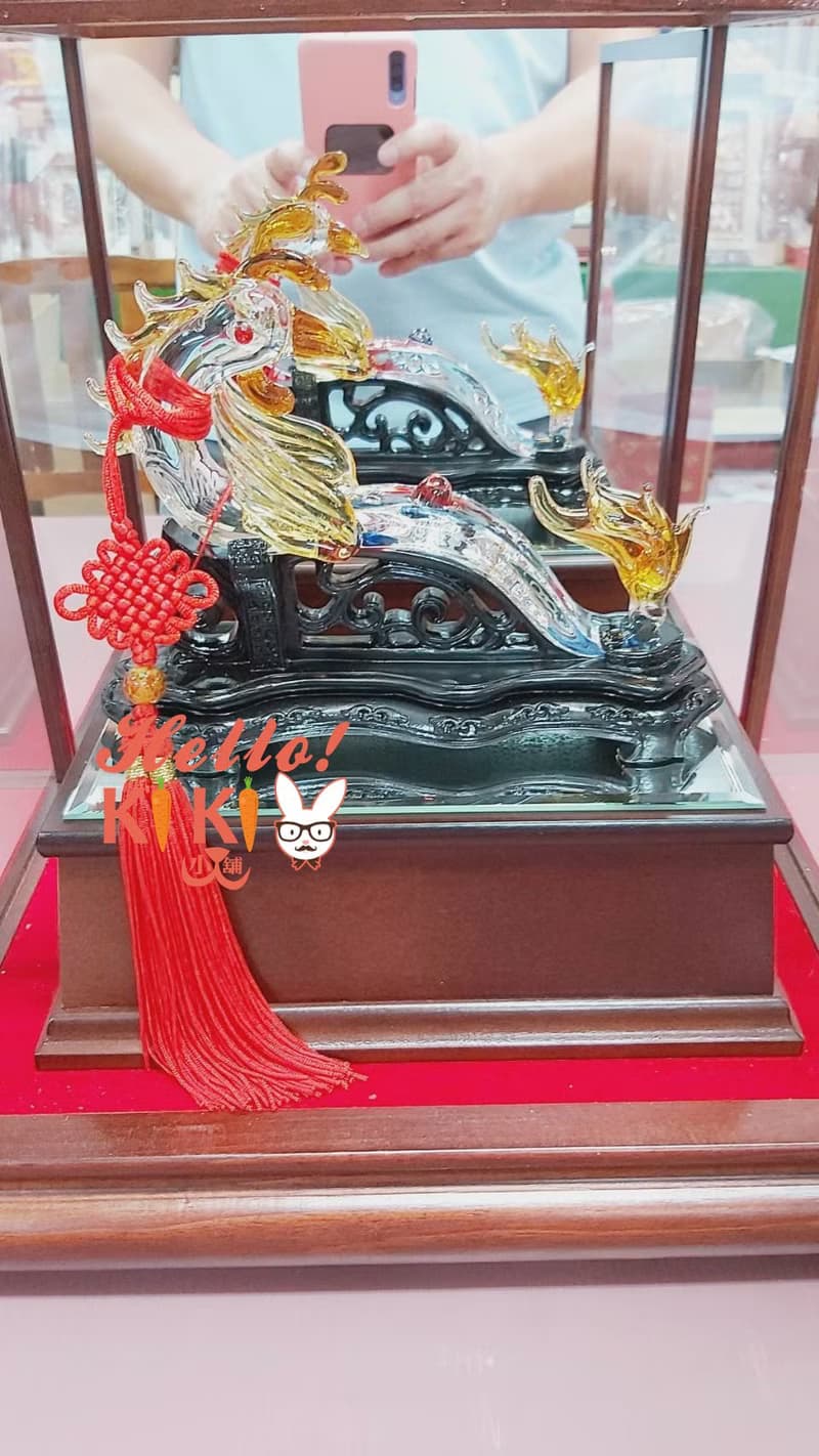 琉璃 鳳凰如意 升遷送禮 退休送禮 開幕送禮 新婚送禮 新居送禮