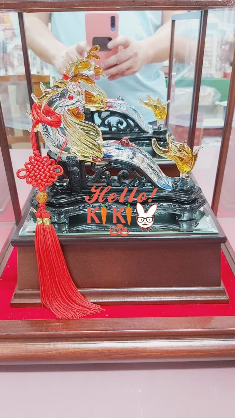 琉璃 鳳凰如意 升遷送禮 退休送禮 開幕送禮 新婚送禮 新居送禮