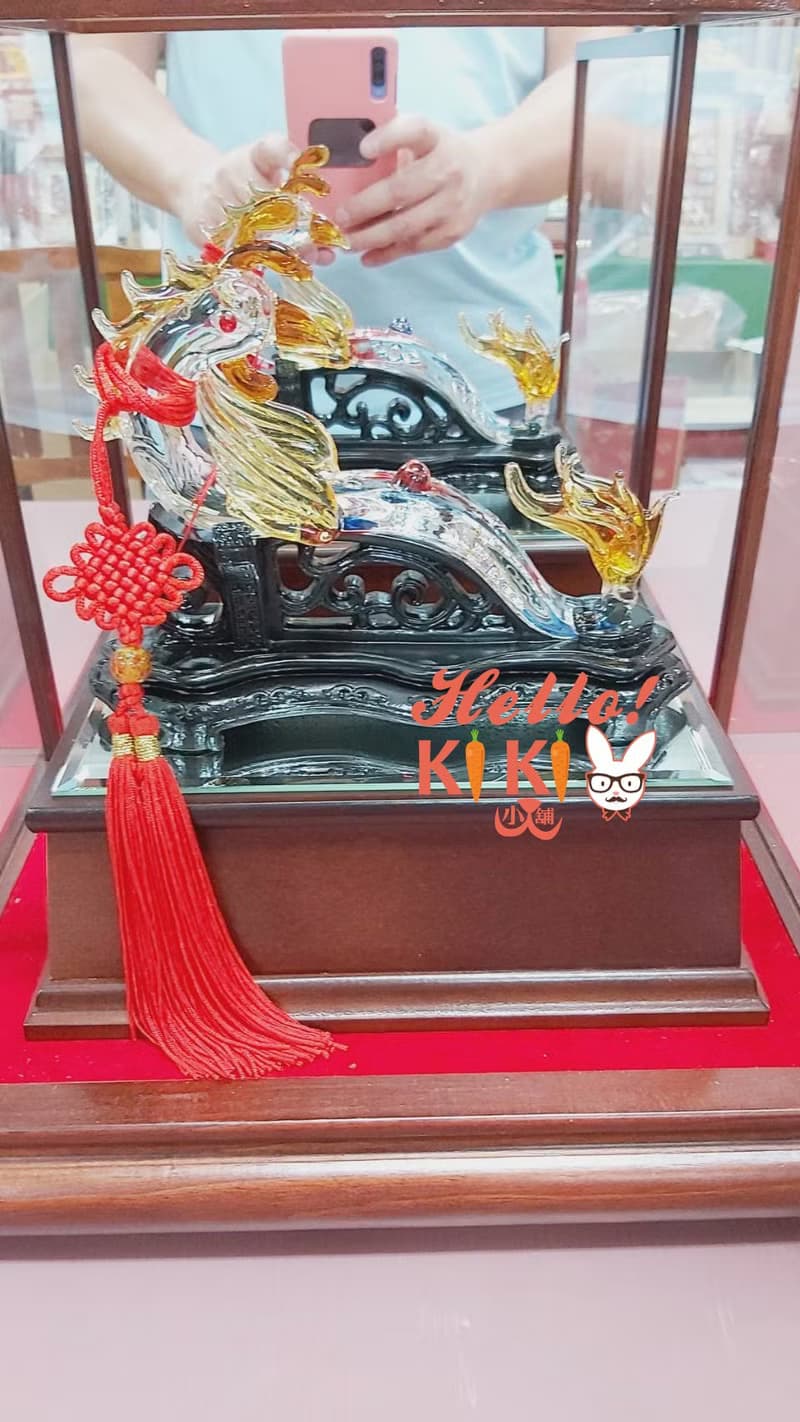 琉璃 鳳凰如意 升遷送禮 退休送禮 開幕送禮 新婚送禮 新居送禮