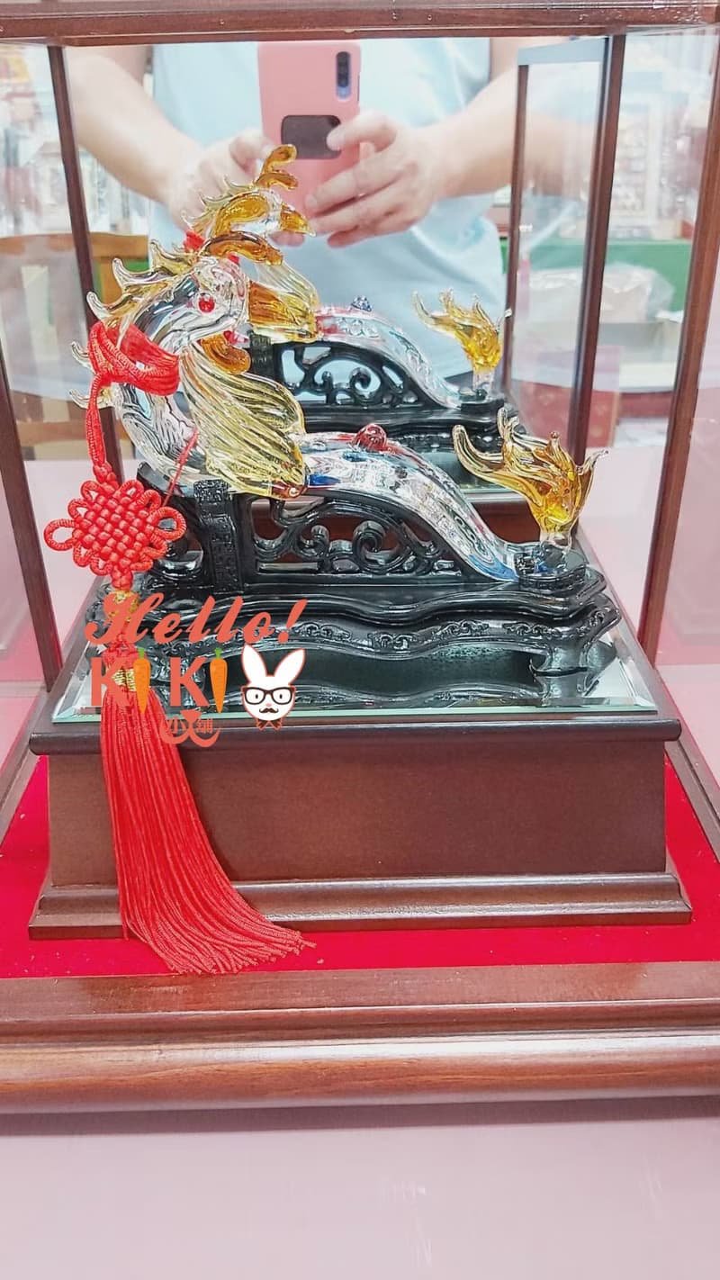 琉璃 鳳凰如意 升遷送禮 退休送禮 開幕送禮 新婚送禮 新居送禮
