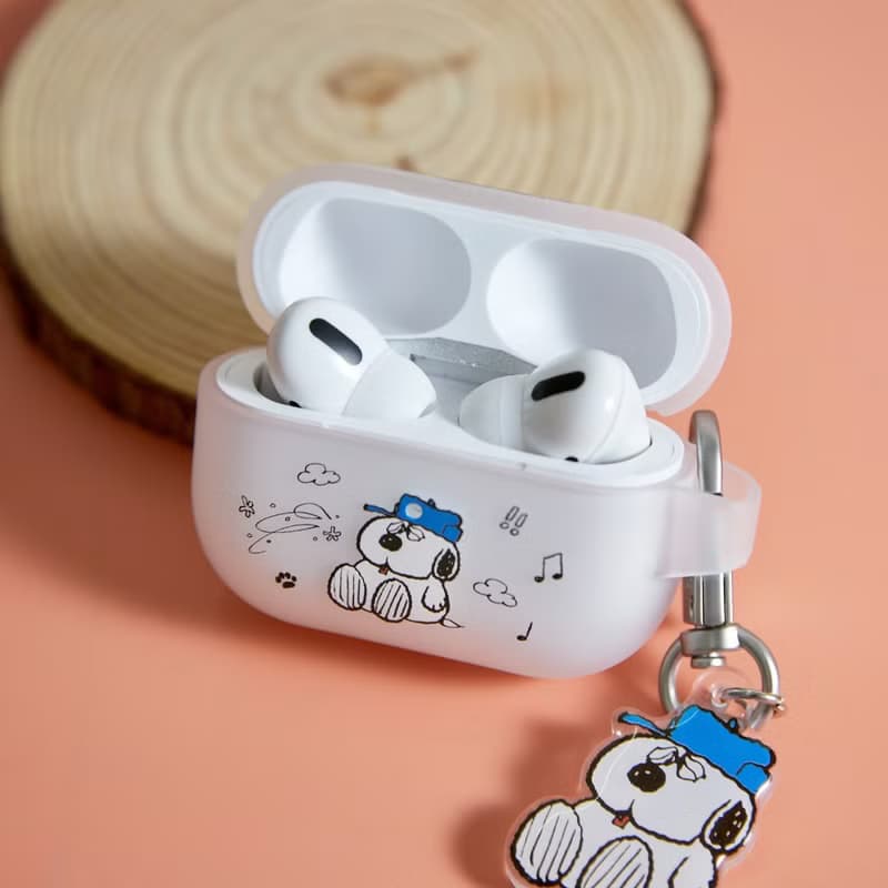 SNOOPY史努比煩惱歐拉夫強悍防摔AirPods保護套(附吊飾)