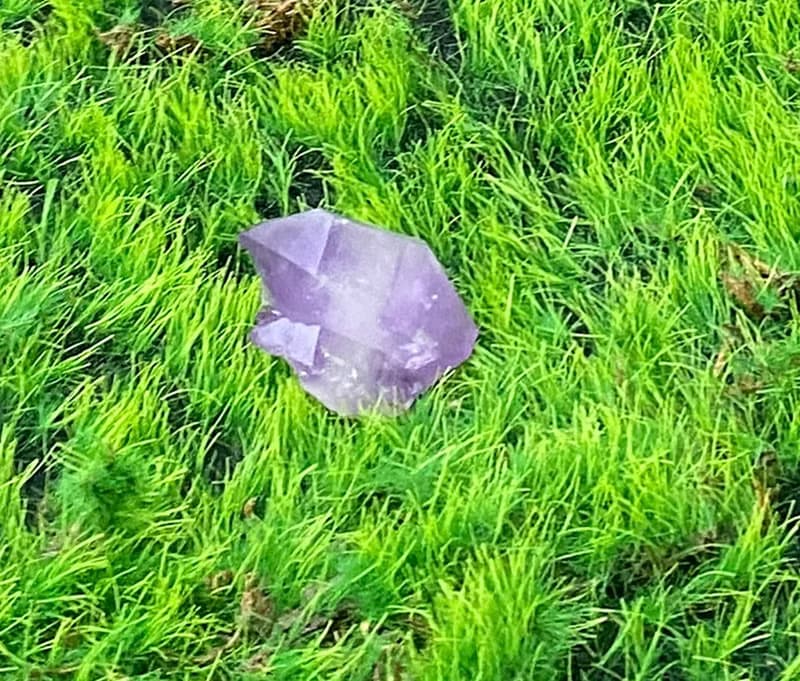 天然可愛夢幻漸層紫骨幹水晶 紫水晶 療癒 招財 智慧 財運 開運