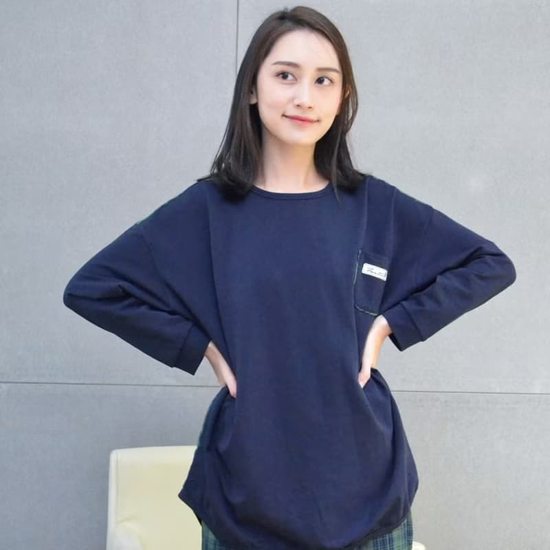 英倫風雙層紗格紋居家服-綠