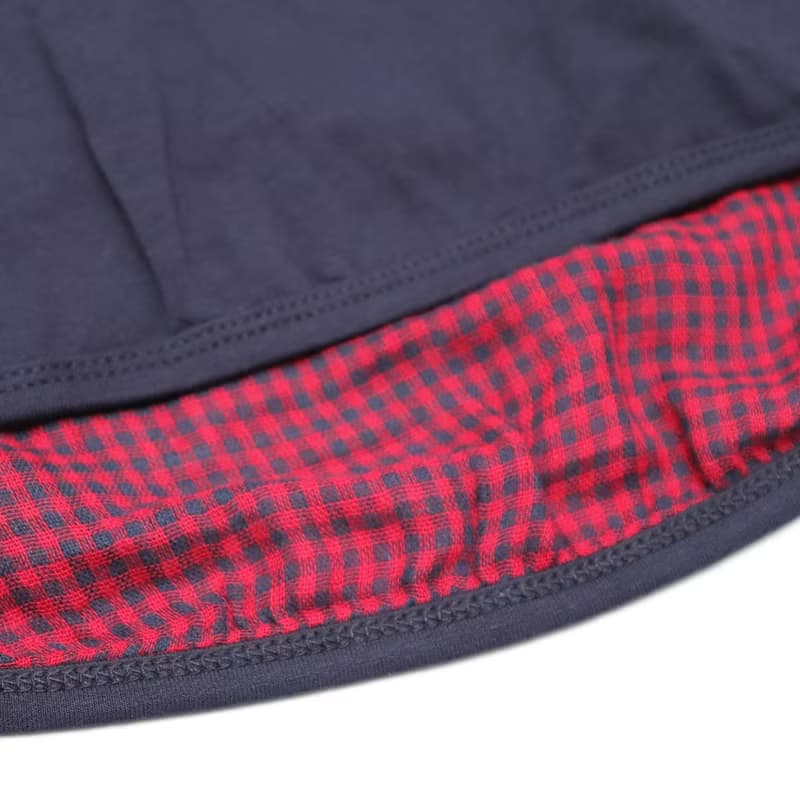 英倫風雙層紗格紋居家服-綠