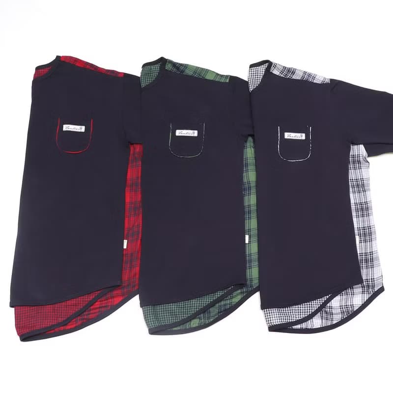 英倫風雙層紗格紋居家服-綠