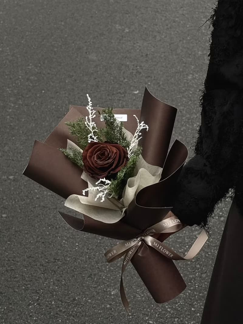 情人節限定大朵永生玫瑰花永生花束