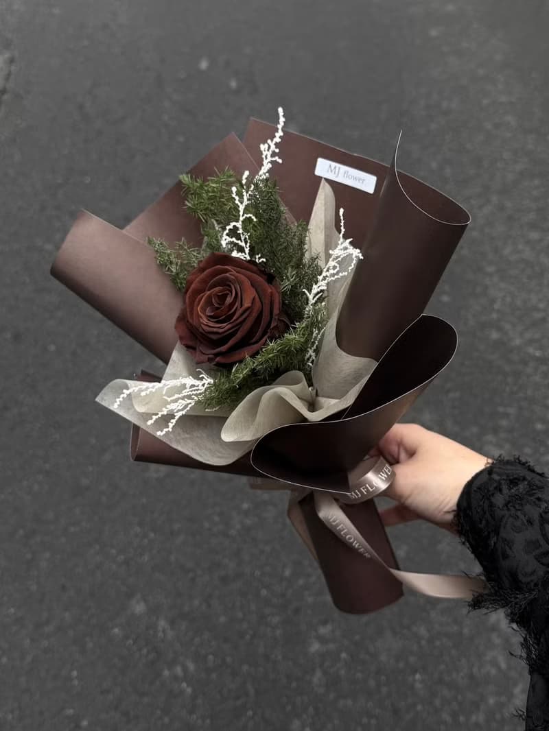 情人節限定大朵永生玫瑰花永生花束