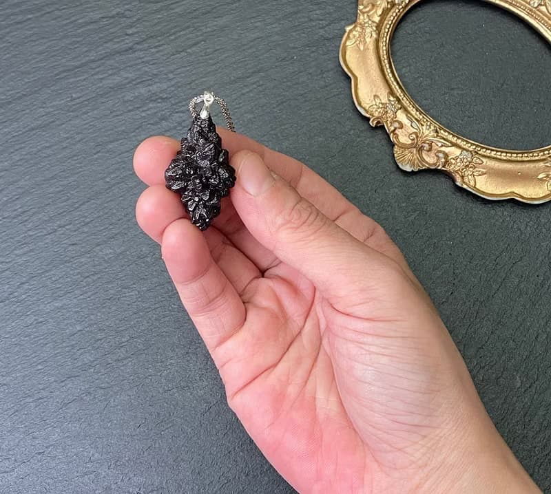 能量原石-埃及預言石 上帝溝通石 天機石 伯利恆之星純銀鈦鋼項鍊