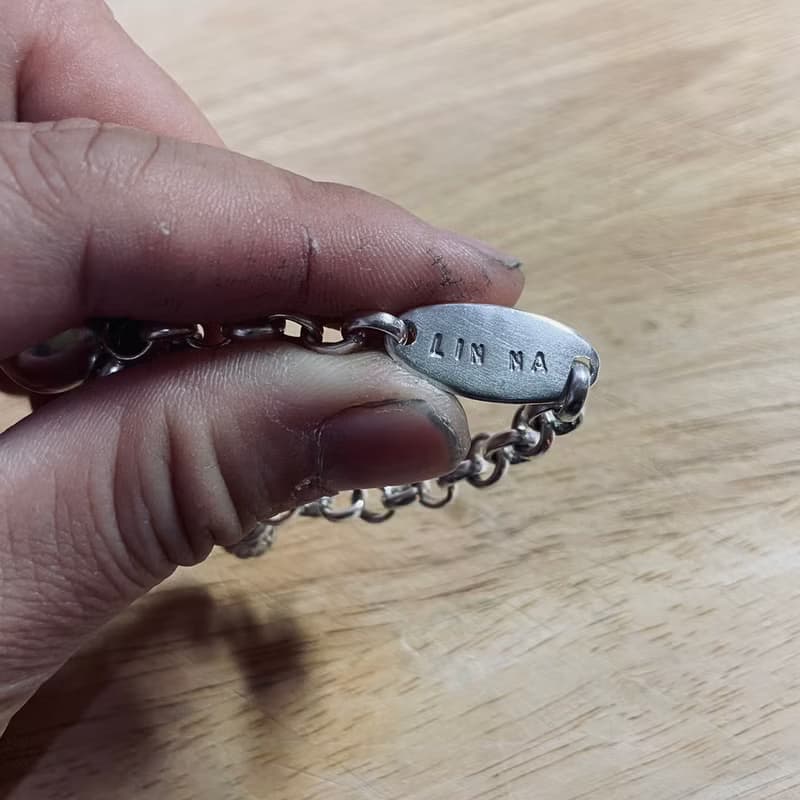 V56款-做不出一樣的銀手鍊-彌月禮-999純銀手鍊-御匠敲飾