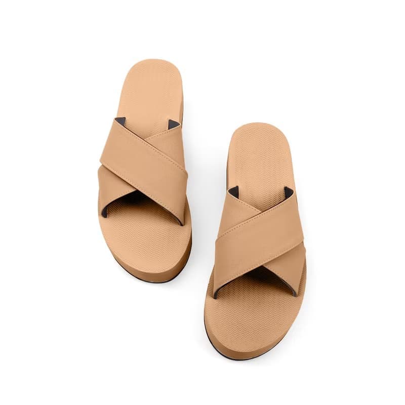 indosole CROSS Platform 環保拖鞋 沙漠棕 女