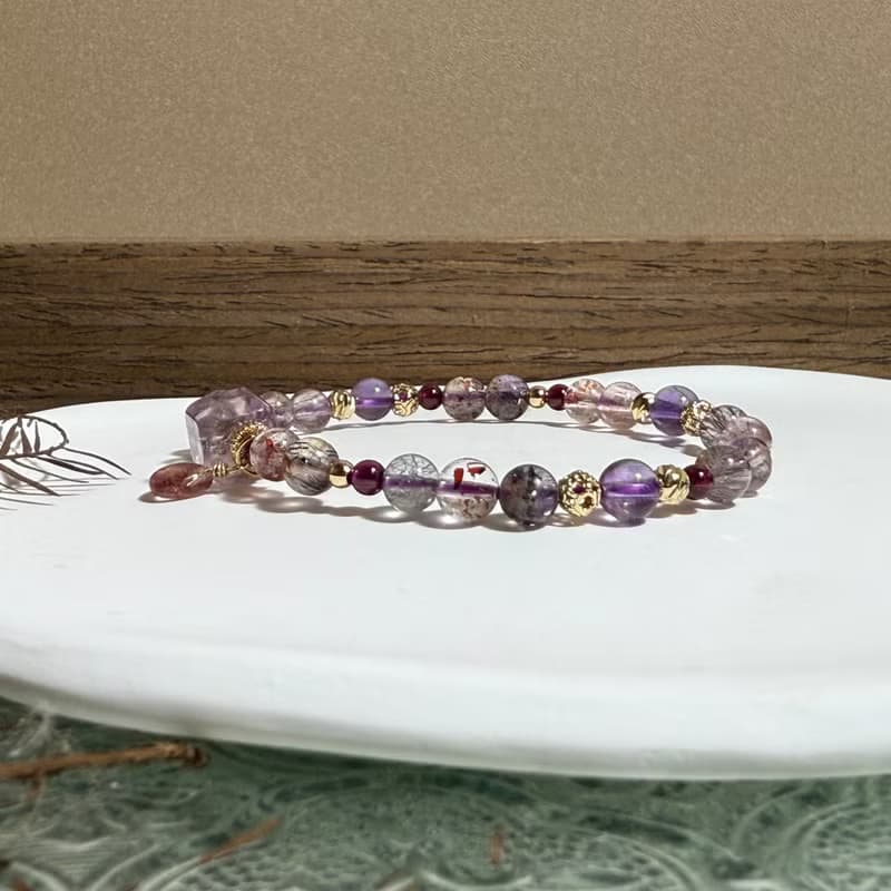超七、紫幽靈 天然石手鍊