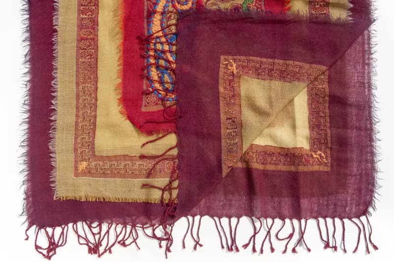 喀什米爾Cashmere/水煮羊毛披肩/針織圍巾/刺繡圍巾/羊絨披巾-花