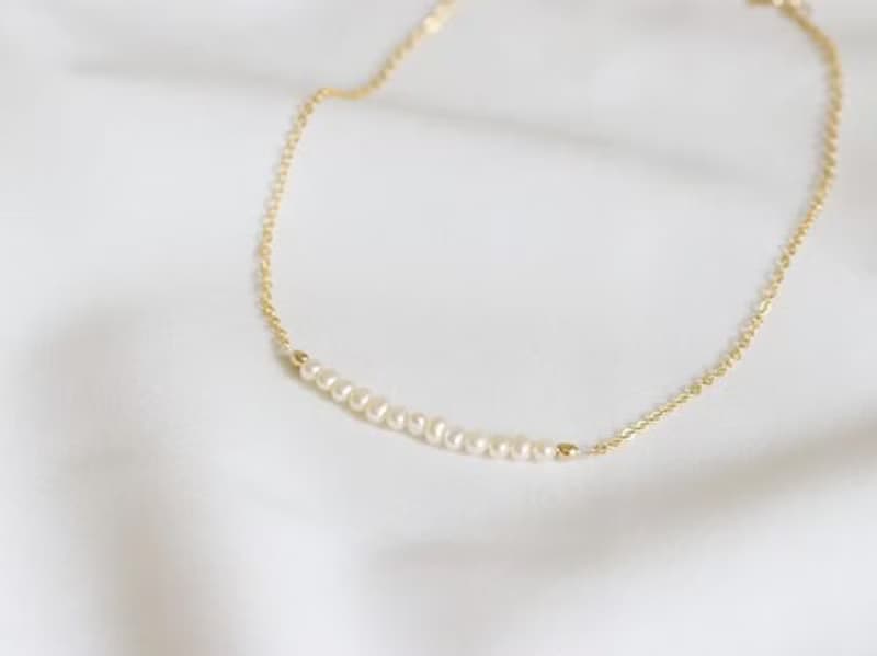 淡水パールのアンクレット 6月誕生石