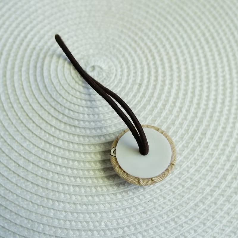 Lovely【日本布】午茶時光鬆緊髮束、奶茶底色【可挑款】
