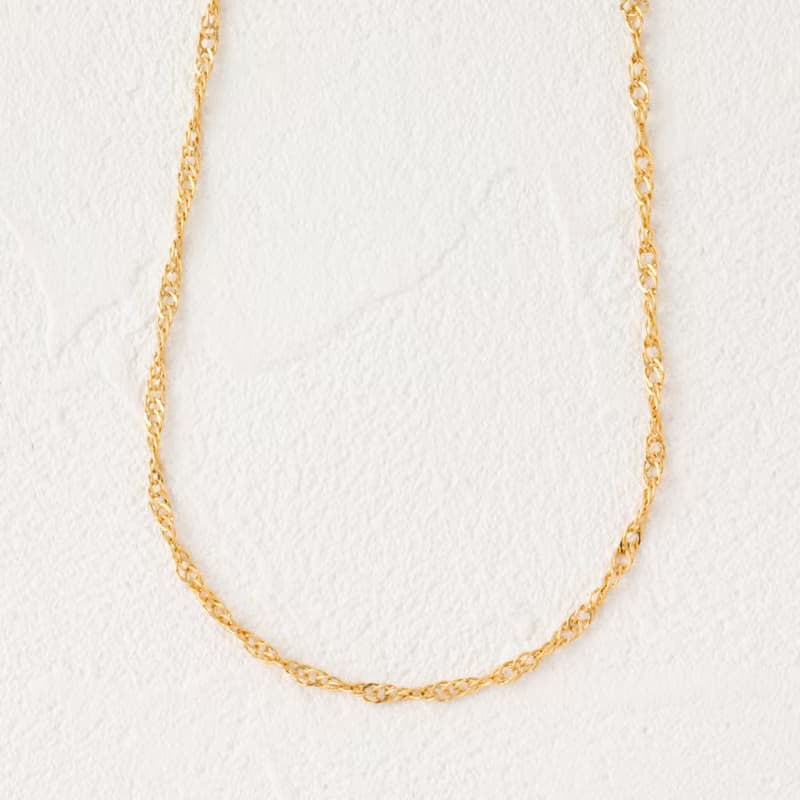 mesh chain magnet necklace GD ニッケルフリー マグネットネックレス 着脱簡単　シンプルチェーンネックレス　ゴールド