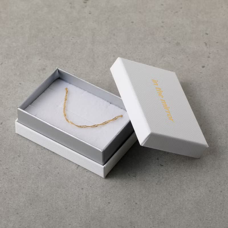 mesh chain magnet necklace GD ニッケルフリー マグネットネックレス 着脱簡単　シンプルチェーンネックレス　ゴールド