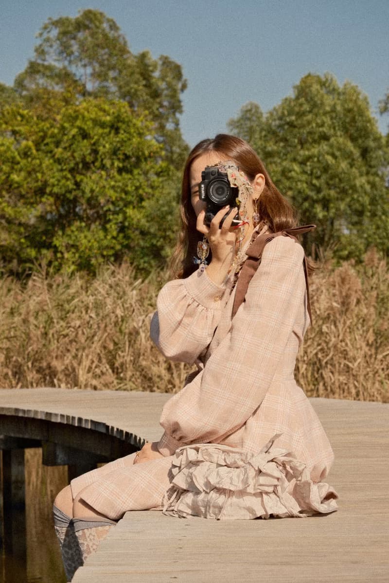 蝴蝶結綁帶連衣裙/外套 (草莓巧克力/咖啡拿鐵)