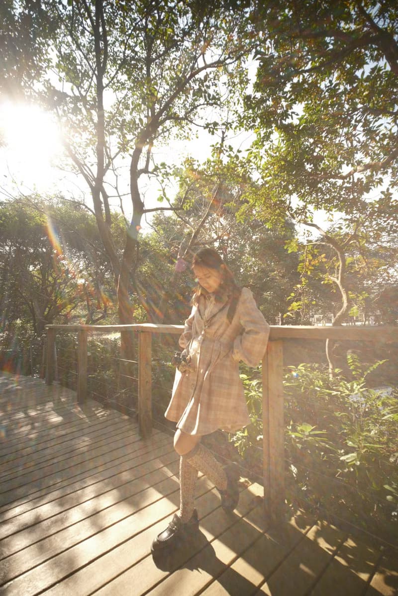 蝴蝶結綁帶連衣裙/外套 (草莓巧克力/咖啡拿鐵)