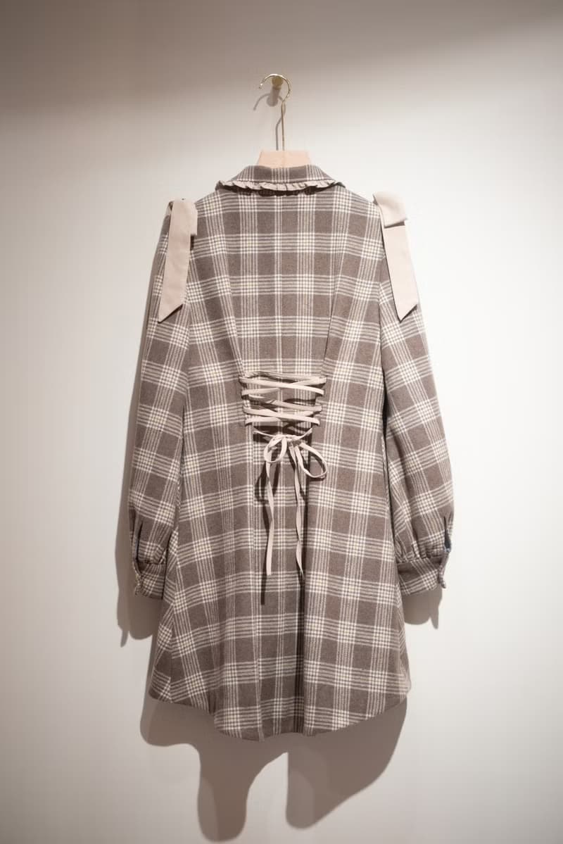 蝴蝶結綁帶連衣裙/外套 (草莓巧克力/咖啡拿鐵)