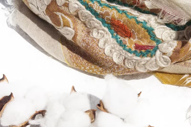 羊絨毛毯 水煮羊毛披肩/針織圍巾/刺繡圍巾/羊絨披巾/喀什米爾Cashmere 聖誕節禮物 交換禮物 母親節 父親節-花