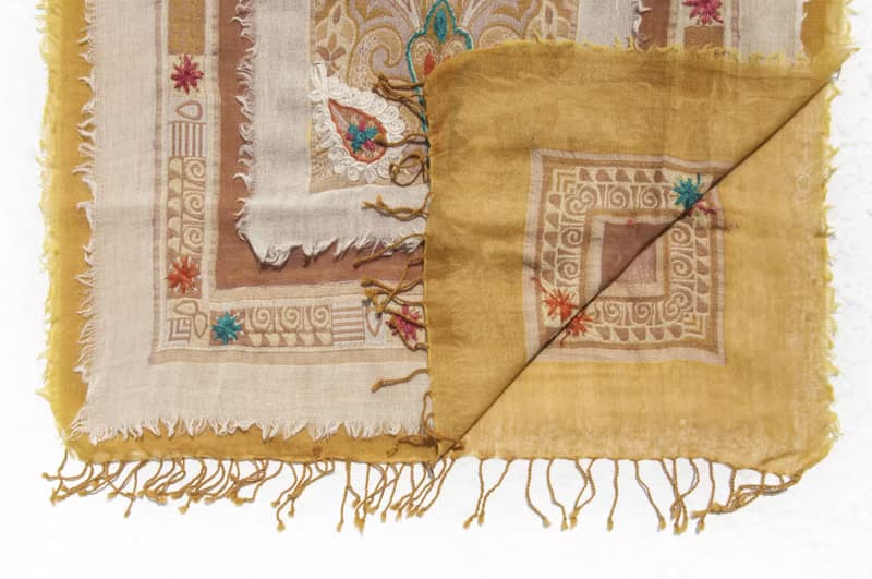 羊絨毛毯 水煮羊毛披肩/針織圍巾/刺繡圍巾/羊絨披巾/喀什米爾Cashmere 聖誕節禮物 交換禮物 母親節 父親節-花