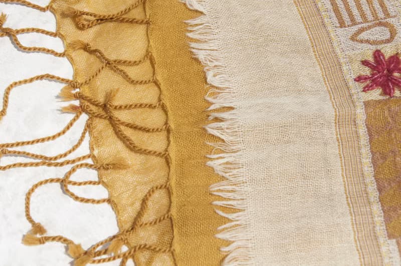 羊絨毛毯 水煮羊毛披肩/針織圍巾/刺繡圍巾/羊絨披巾/喀什米爾Cashmere 聖誕節禮物 交換禮物 母親節 父親節-花
