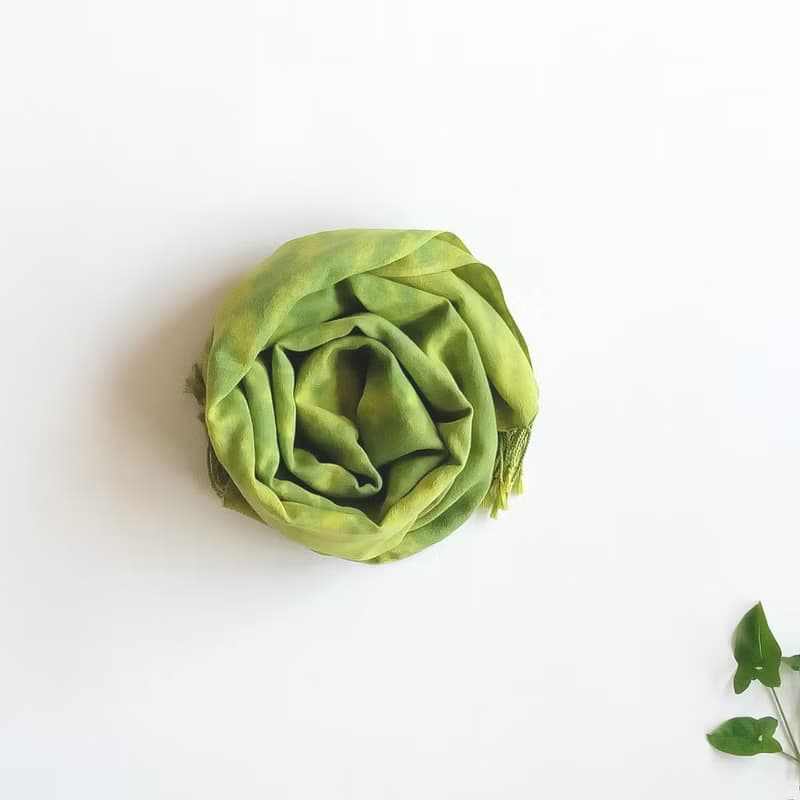 父親節禮物 手工原創渲染圍巾-氧氣 植物染 手工 圍巾 披肩 文創