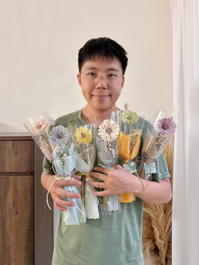 小心意 索拉太陽花束 單支畢業花束