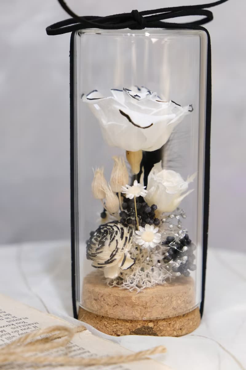 小香風鐘罩花 情人節禮物 生日禮物