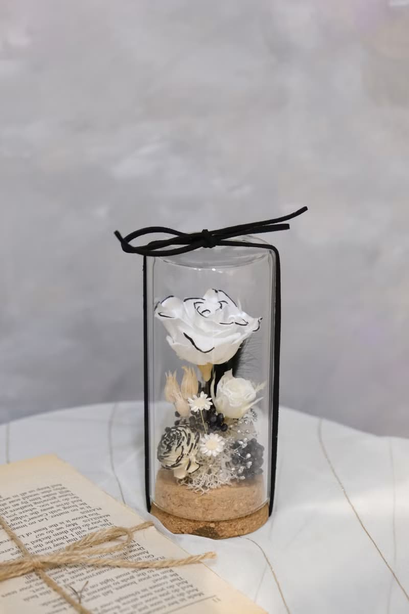 小香風鐘罩花 情人節禮物 生日禮物