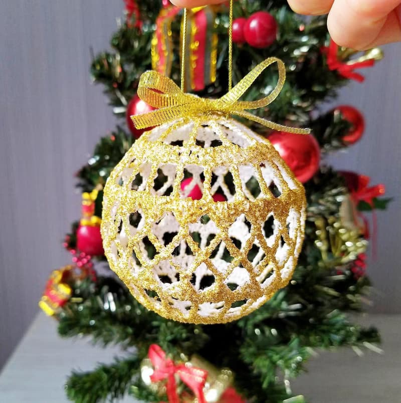 Christmas ball ornaments for tree decorations, Christmas baubles set Gift box